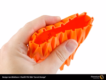 Fillamentum Flexfill 98A Carot Orange TPU 1.75mm/500gr - Image 3